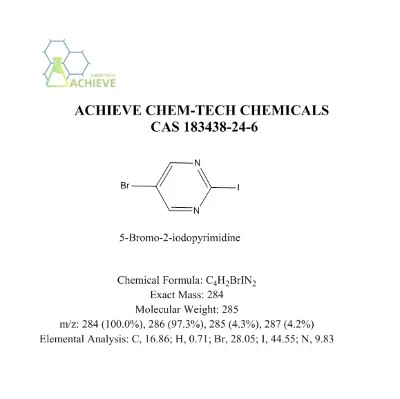 5-Bromo-2-iodopyrimidine structure CAS 183438-24-6 | Bloomtechz 5-Bromo-2-iodopyrimidine structure CAS 183438-24-6 | Bloomtechz